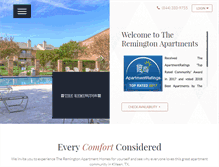 Tablet Screenshot of myremingtonapartments.com